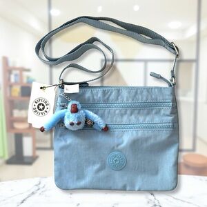 KIPLING Keiko Crossbody Mini Bag Relaxed Gray (Blue) NWT